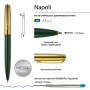Ручка шариковая автоматическая BrunoVisconti® "NAPOLI" цвет корпуса зеленый 1 мм