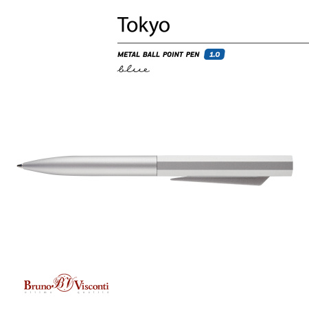 Ручка шариковая автоматическая BrunoVisconti® Tokyo, 1 мм, синяя
