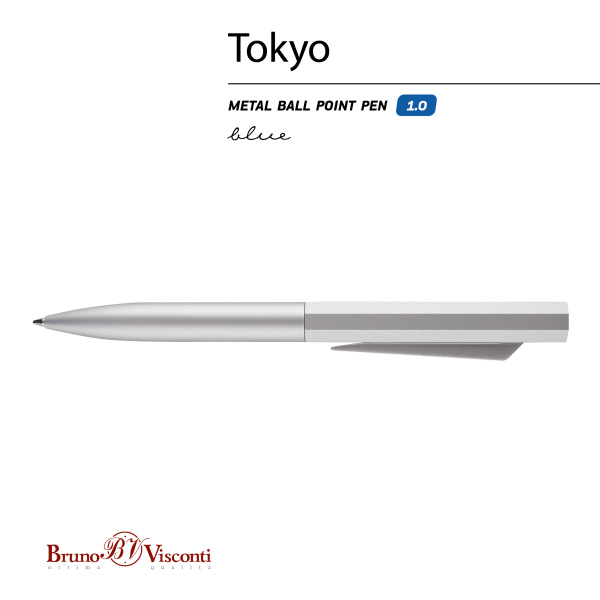 Ручка шариковая автоматическая BrunoVisconti® Tokyo, 1 мм, синяя