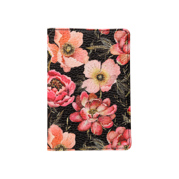 Обложка для паспорта BrunoVisconti® "FLORA.PINK BLOSSOM"