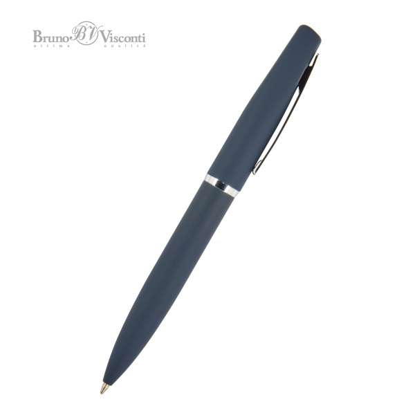 Ручка шариковая автоматическая BrunoVisconti® "PORTOFINO" цвет корпуса синий 1 мм