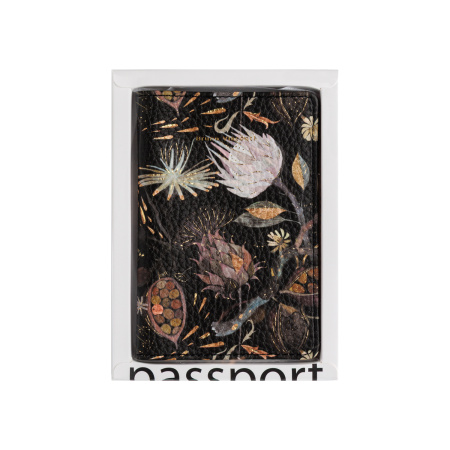 Обложка для паспорта BrunoVisconti® "FLORA.НОЧНЫЕ ЦВЕТЫ"