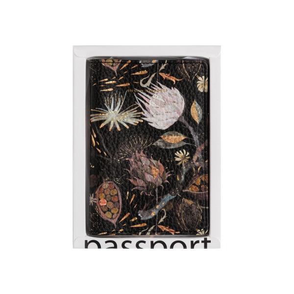 Обложка для паспорта BrunoVisconti® "FLORA.НОЧНЫЕ ЦВЕТЫ"