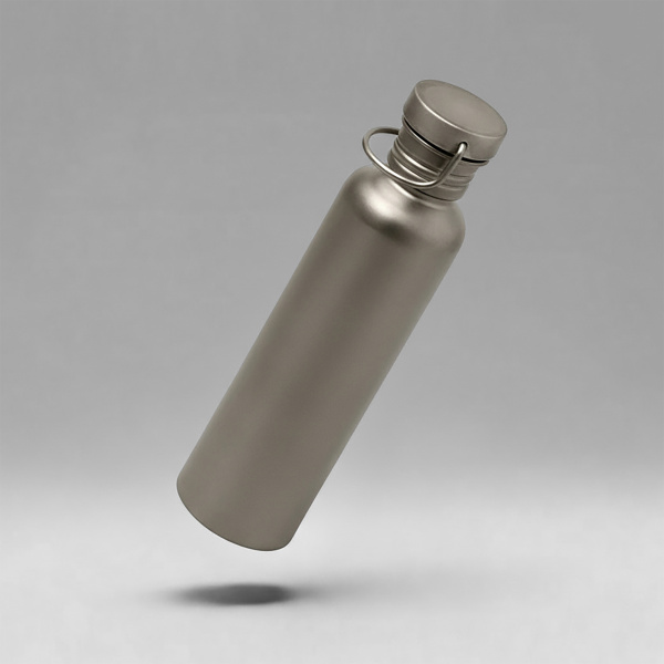 Бутылка для воды из титана "Titan", 750ml, темно-серый