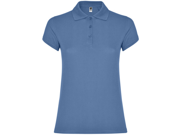 Рубашка-поло "Star" женская, лазурно-голубой, размер L