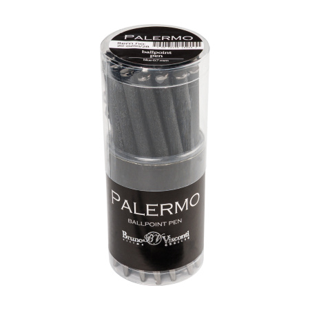 Ручка шариковая автоматическая BrunoVisconti® "PALERMO" цвет корпуса черный 0.7 мм, в тубе