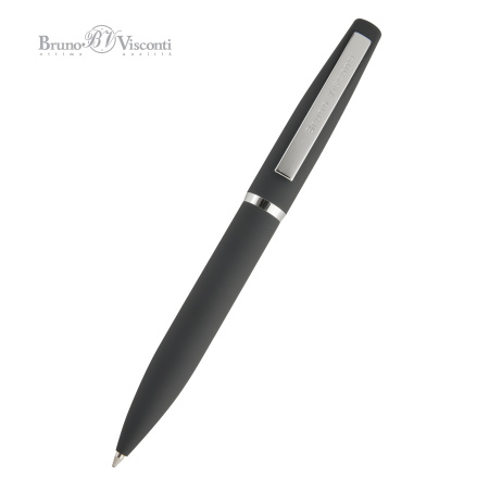 Ручка шариковая автоматическая BrunoVisconti® "PORTOFINO" цвет корпуса серый 1 мм