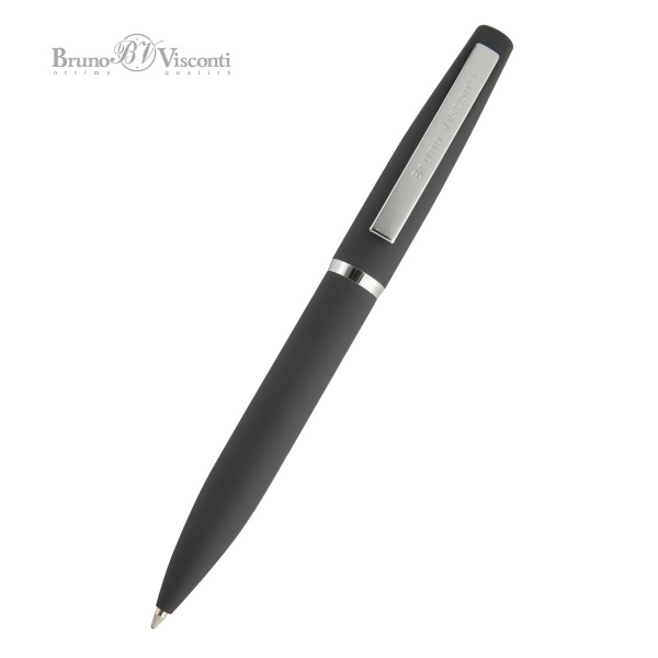 Ручка шариковая автоматическая BrunoVisconti® "PORTOFINO" цвет корпуса серый 1 мм