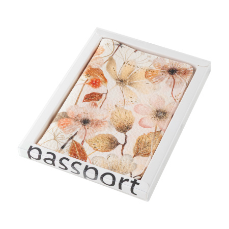 Обложка для паспорта BrunoVisconti® "FLORA.PASTEL BLOOMS"