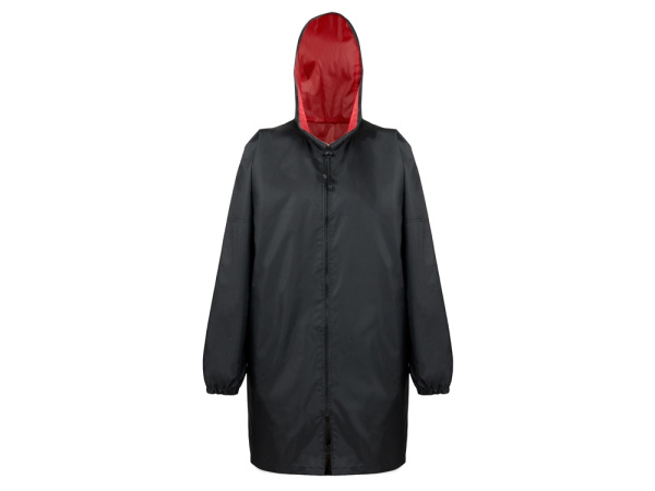 Дождевик «Bi-color» унисекс, красный/черный, размер XL/2XL