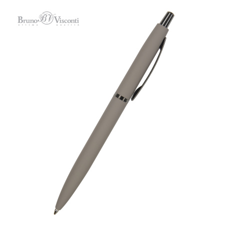 Ручка шариковая автоматическая BrunoVisconti® "SAN REMO" цвет корпуса серый 1 мм, в тубе