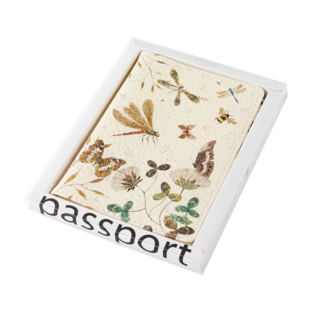 Обложка для паспорта BrunoVisconti® "FAUNA.БАБОЧКИСТРЕКОЗЫ"