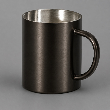 Стальная кружка с двойными стенками "Altai", gun metal
