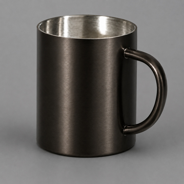Стальная кружка с двойными стенками "Altai", gun metal