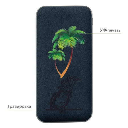 Внешний аккумулятор Ин Велюр (In Velour) 10000 mAh, синий