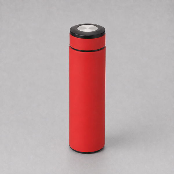 Термос «Confident» с покрытием soft-touch 420мл, красный (P)