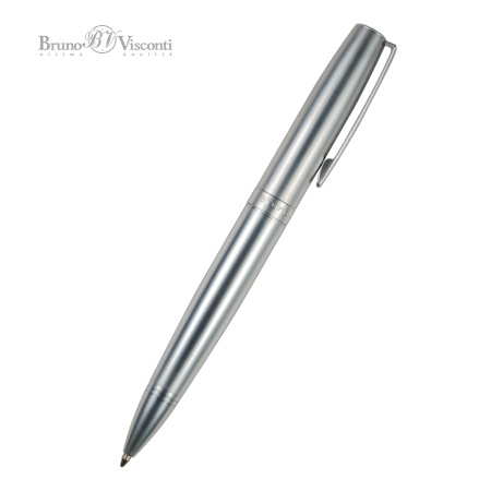 Ручка шариковая автоматическая BrunoVisconti® "SORRENTO" цвет корпуса серебряный 1 мм
