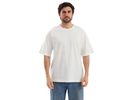 Футболка Kyoto из джерси 180 г/м2 с пич отделкой, унисекс, молочный, размер 2XL