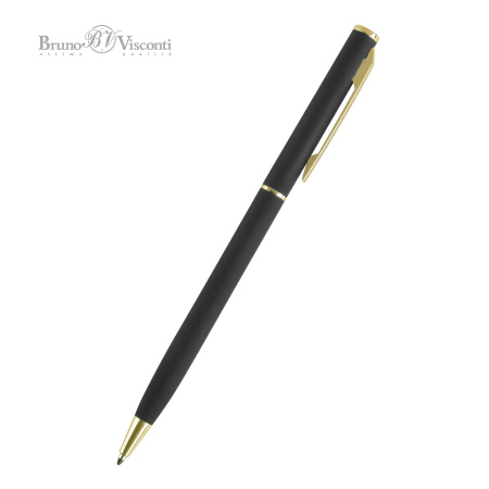 Ручка шариковая автоматическая BrunoVisconti® "PALERMO" цвет корпуса черный 0.7 мм, в тубе