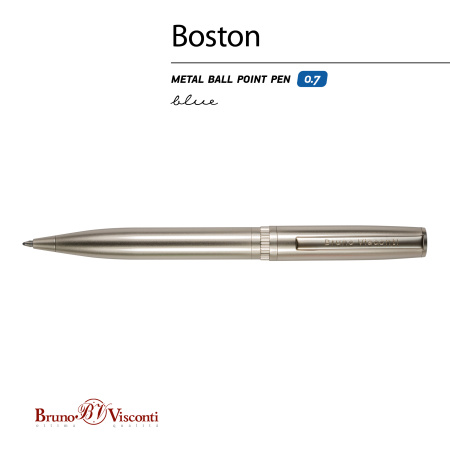 Ручка шариковая автоматическая BrunoVisconti® "BOSTON" цвет корпуса шампань 0.7 мм