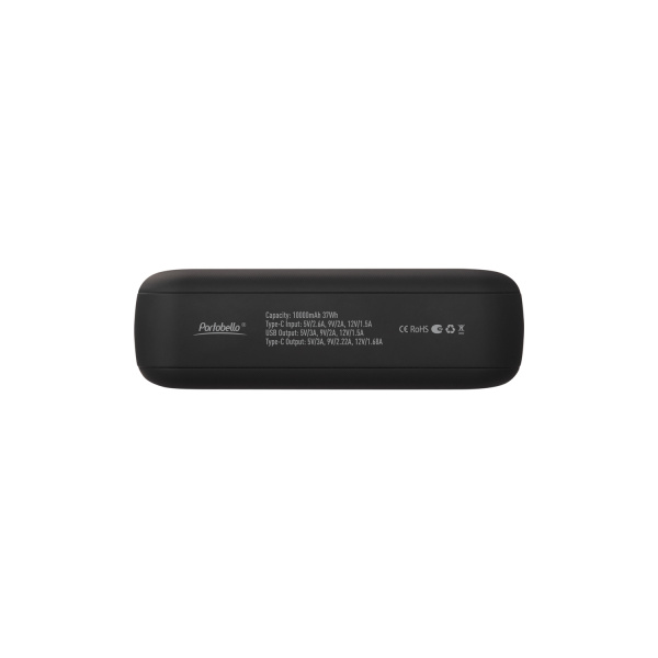 Внешний аккумулятор с функцией быстрой зарядки Формула (Formula) 10000 mAh, черный