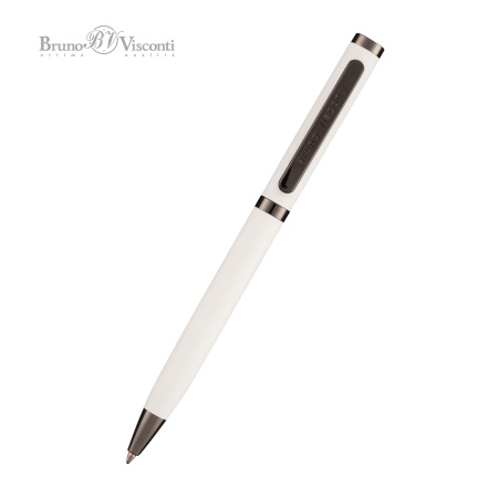 Ручка шариковая автоматическая BrunoVisconti® "FIRENZE" цвет корпуса белый 1 мм