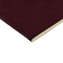 Тетрадь общая BrunoVisconti® А5 (147 х 210 мм) "MEGAPOLIS VELVET FLEX" бордовый 60 л., клетка