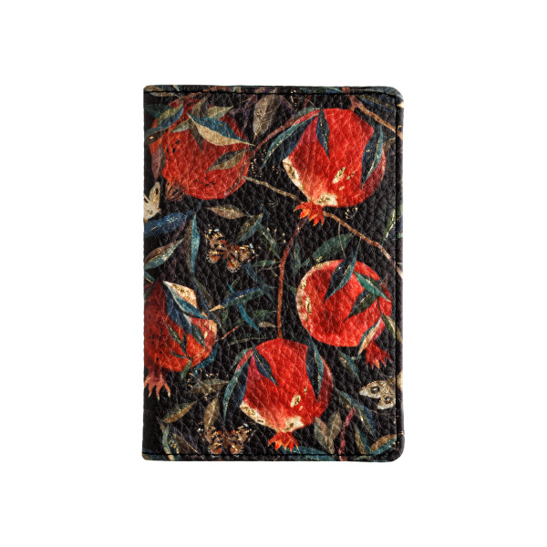 Обложка для паспорта BrunoVisconti® "FLORA.ГРАНАТ "