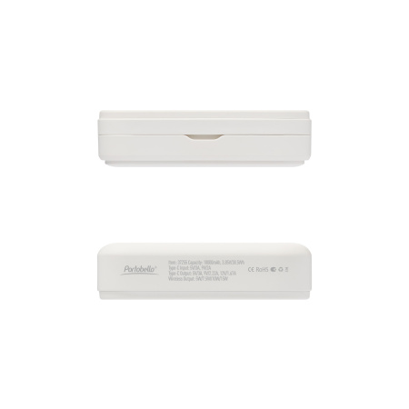 Внешний аккумулятор Юнион PD (Union PD) 10000mAh с функцией беспроводной зарядки 15W, белый