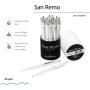 Ручка шариковая автоматическая BrunoVisconti® "SAN REMO" цвет корпуса белый 1 мм, в тубе