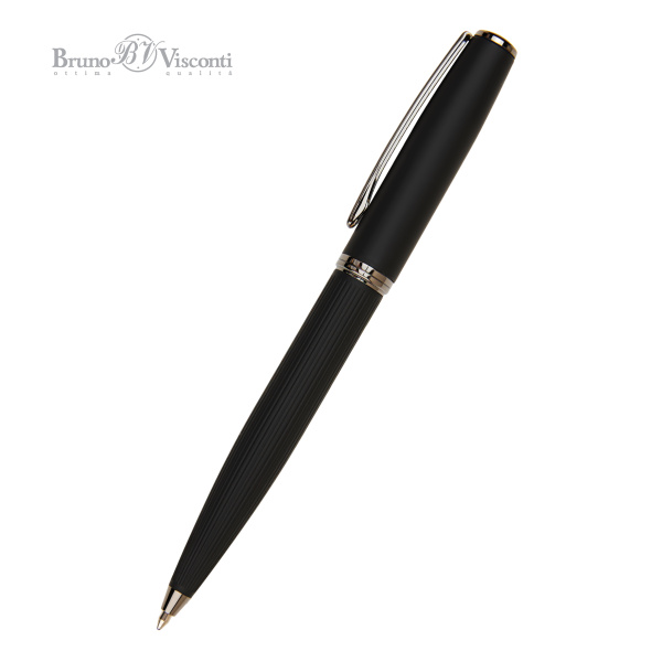 Ручка шариковая автоматическая BrunoVisconti® "SIDNEY" цвет корпуса черный 0.7 мм