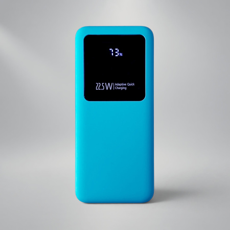 Внешний аккумулятор Kris soft touch, 10000mAh (Голубой)