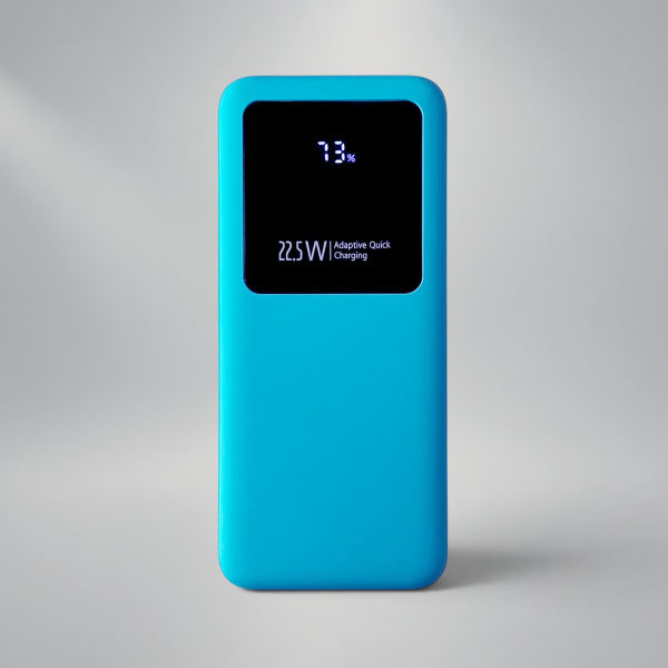 Внешний аккумулятор Kris soft touch, 10000mAh (Голубой)