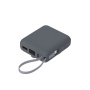 Внешний аккумулятор с подсветкой Риттер PD (Ritter PD) 10000mAh с функцией беспроводной зарядки 15W, серый