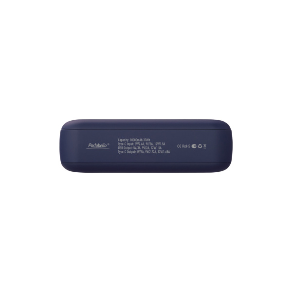 Внешний аккумулятор с функцией быстрой зарядки Формула (Formula) 10000 mAh, синий