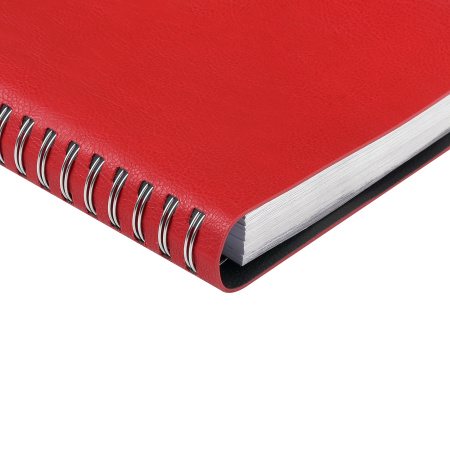Ежедневник BrunoVisconti® полудатированный А5 (160х217 мм) "ORBIT" красный 416 стр., обрез серебряный