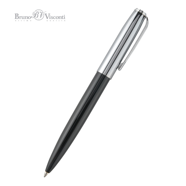 Ручка шариковая автоматическая BrunoVisconti® "NAPOLI" цвет корпуса черный 1 мм