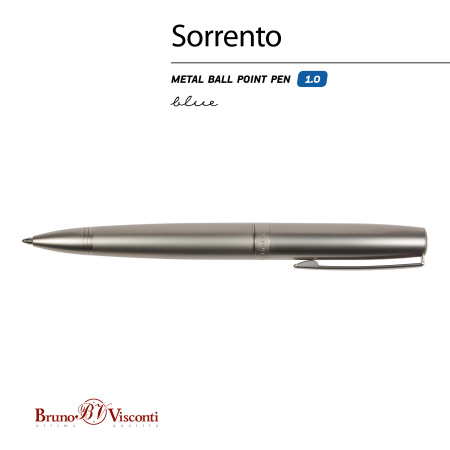 Ручка шариковая автоматическая BrunoVisconti® "SORRENTO" цвет корпуса шампань 1 мм