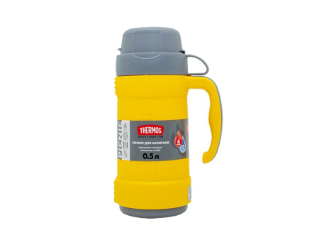 Термос со стеклянной колбой тм THERMOS PICNIC 40 Series Yellow 0,5L
