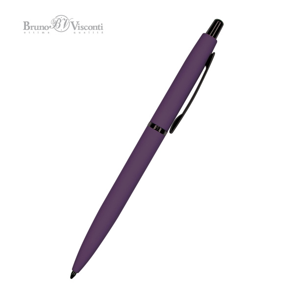 Ручка шариковая автоматическая BrunoVisconti® "SAN REMO" цвет корпуса фиолетовый 1 мм, в тубе