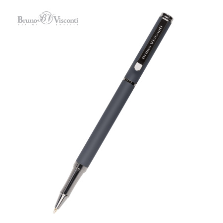 Ручка шариковая автоматическая BrunoVisconti® "VENEZIA PRAGMATICO" цвет корпуса серый 0.7 мм