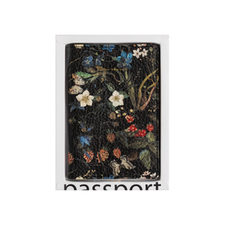 Обложка для паспорта BrunoVisconti® "FLORA.ЛЕСНЫЕ ЯГОДЫ "