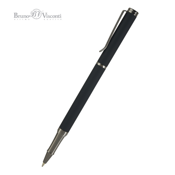 Ручка шариковая автоматическая BrunoVisconti® "VENEZIA PRAGMATICO" цвет корпуса черный 1 мм