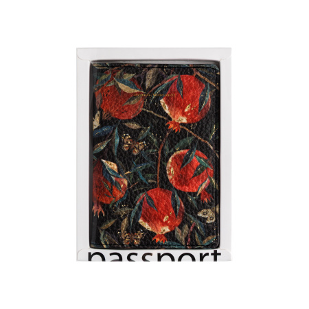 Обложка для паспорта BrunoVisconti® "FLORA.ГРАНАТ "