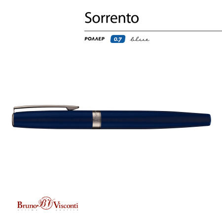 Ручка роллер BrunoVisconti® "SORRENTO" цвет корпуса синий 0.7 мм