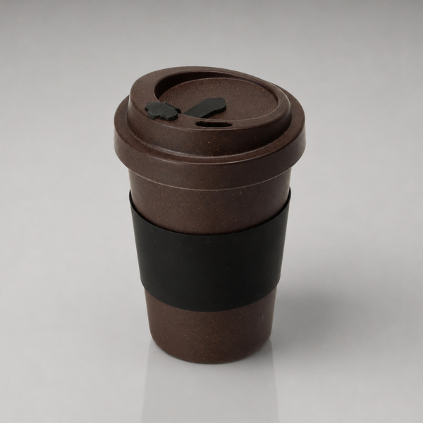 Стакан из кофе с силиконовой манжетой «Latte», коричневый