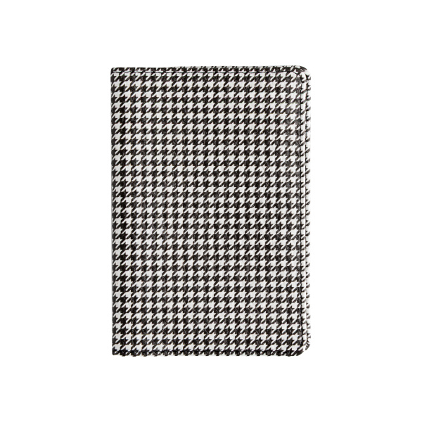 Обложка для паспорта BrunoVisconti® "BLACK&WHITE. ГУСИНАЯ ЛАПКА"
