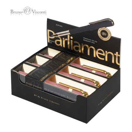 Ручка шариковая масляная BrunoVisconti® "PARLIAMENT" цвет корпуса ПЫЛЬНАЯ РОЗА 0,7 ММ