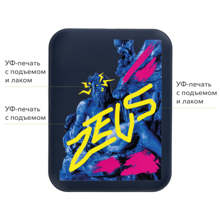 Внешний аккумулятор с функцией быстрой зарядки Формула (Formula) 10000 mAh, синий