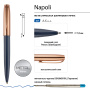 Ручка шариковая автоматическая BrunoVisconti® "NAPOLI" цвет корпуса синий 1 мм